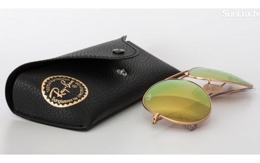 Ray-Ban Aviator Yellow Flash Lenses (RB3025 112/93 58mm) saules brilles